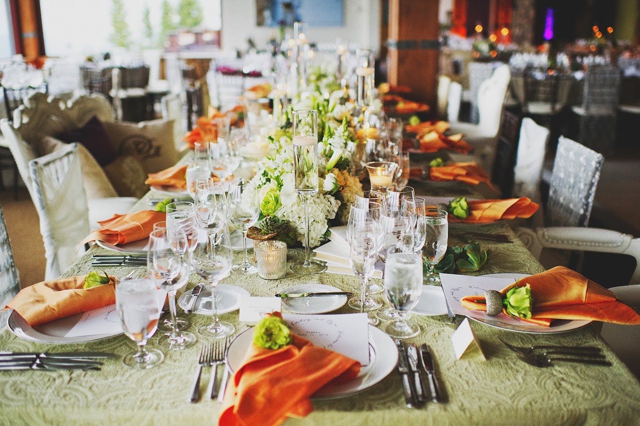 Creamy Tablescape with Pops of Color